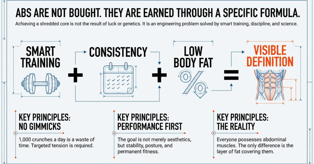 smart training consistency low body fat formula for visible six pack abs