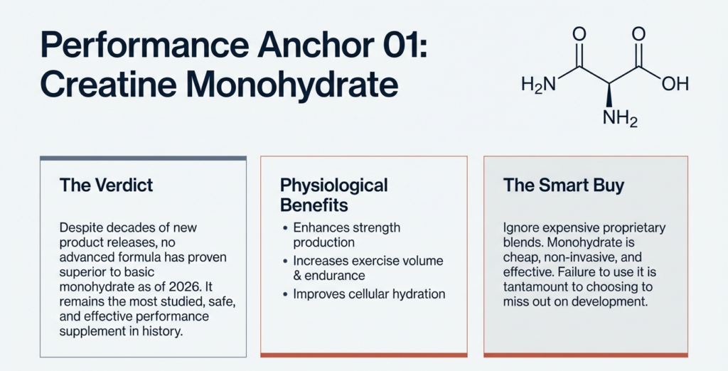 Creatine monohydrate overview showing benefits, verdict, and smart buying guidance