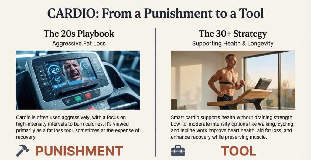 Comparison of aggressive cardio versus smart low-intensity cardio for muscle preservation