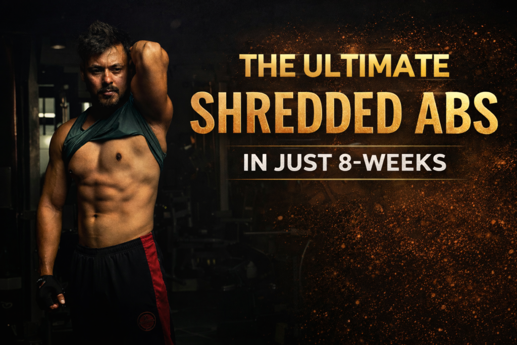 shredded abs transformation banner 8 week abs workout program gym physique