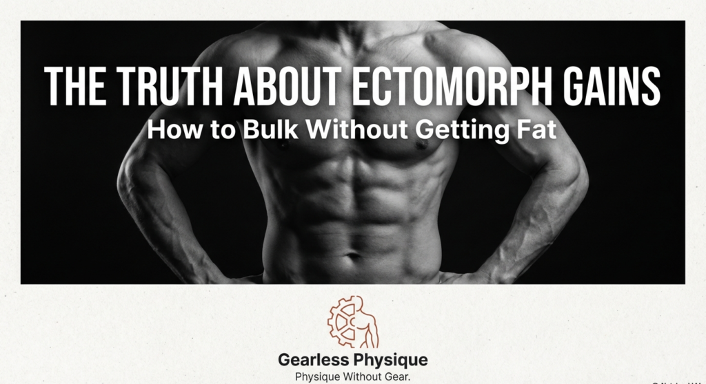 ectomorph muscle gain guide showing how to bulk without gaining fat naturally