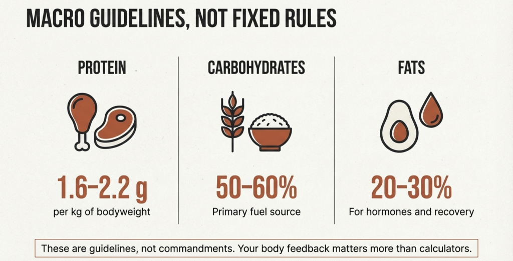 protein carbs and fats ratio for ectomorph clean bulking