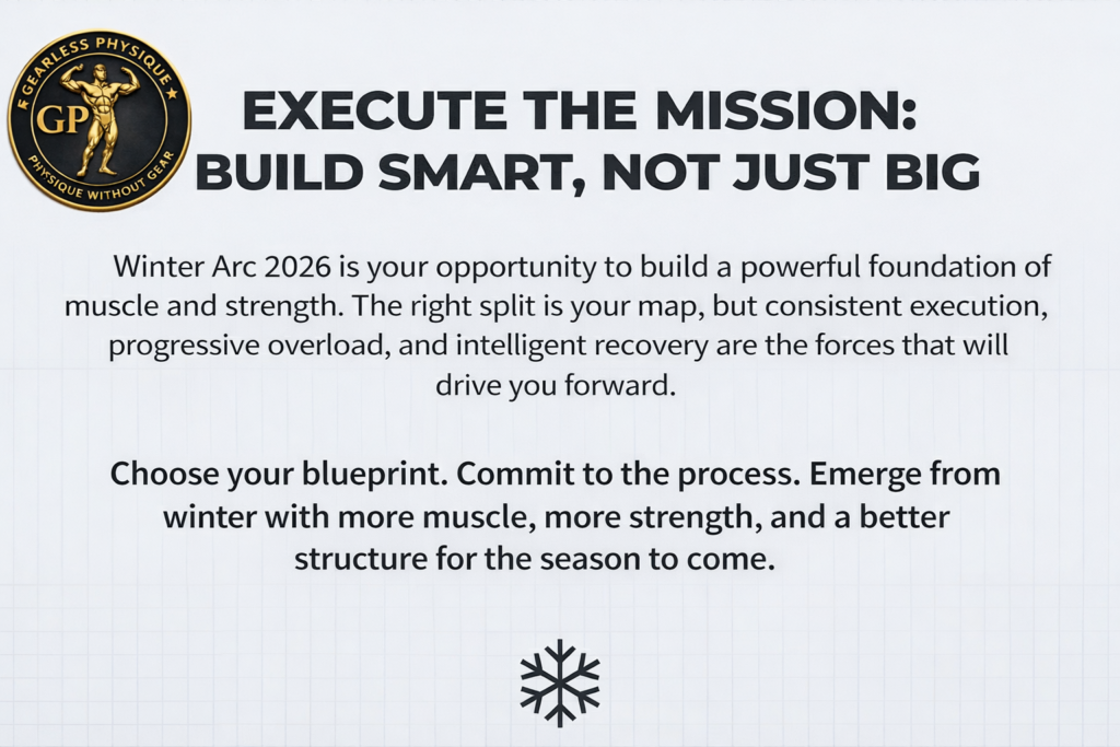 Build smart not just big mindset for winter arc 2026 muscle growth