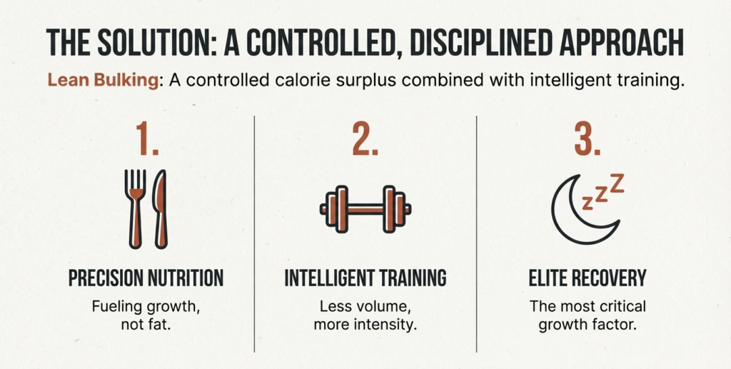 lean bulking strategy combining nutrition training and recovery