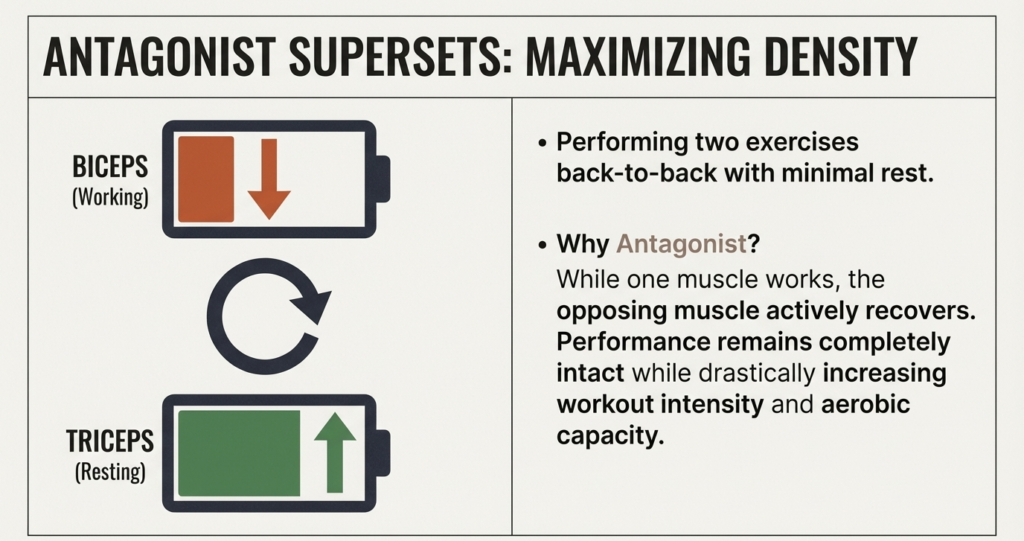 biceps triceps superset training muscle recovery and performance