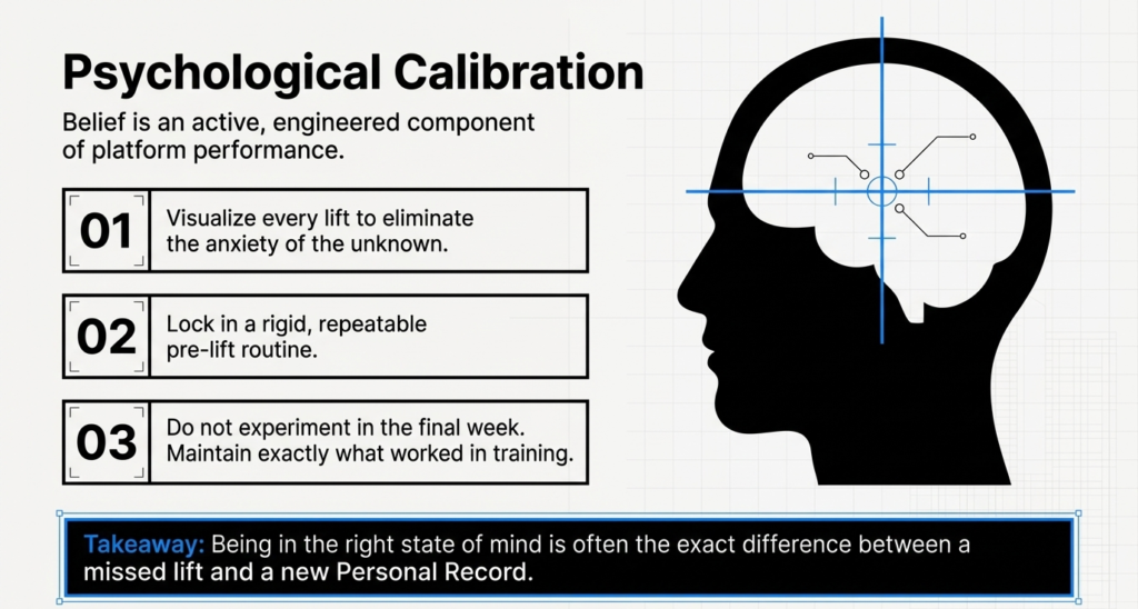 Illustration showing mental focus, visualization, and confidence building