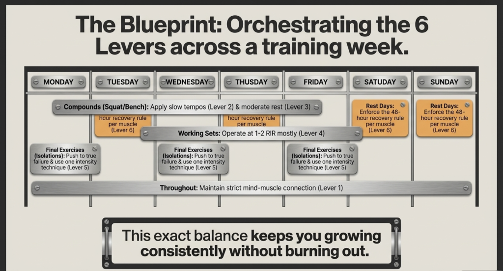 weekly training plan balancing intensity recovery and volume