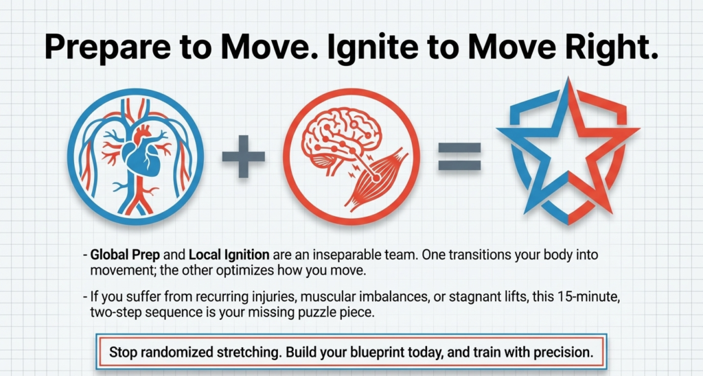 Warm-up and activation combined for optimal workout performance