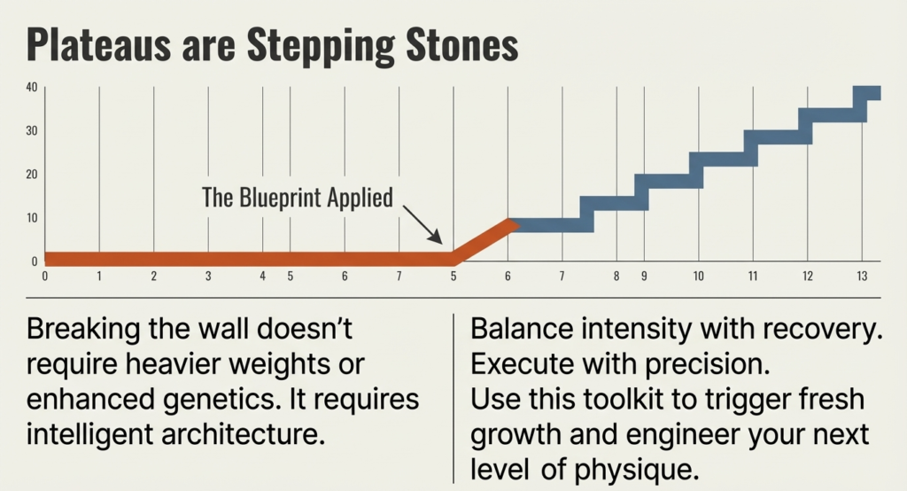 muscle growth plateau breakthrough progress chart training adaptation