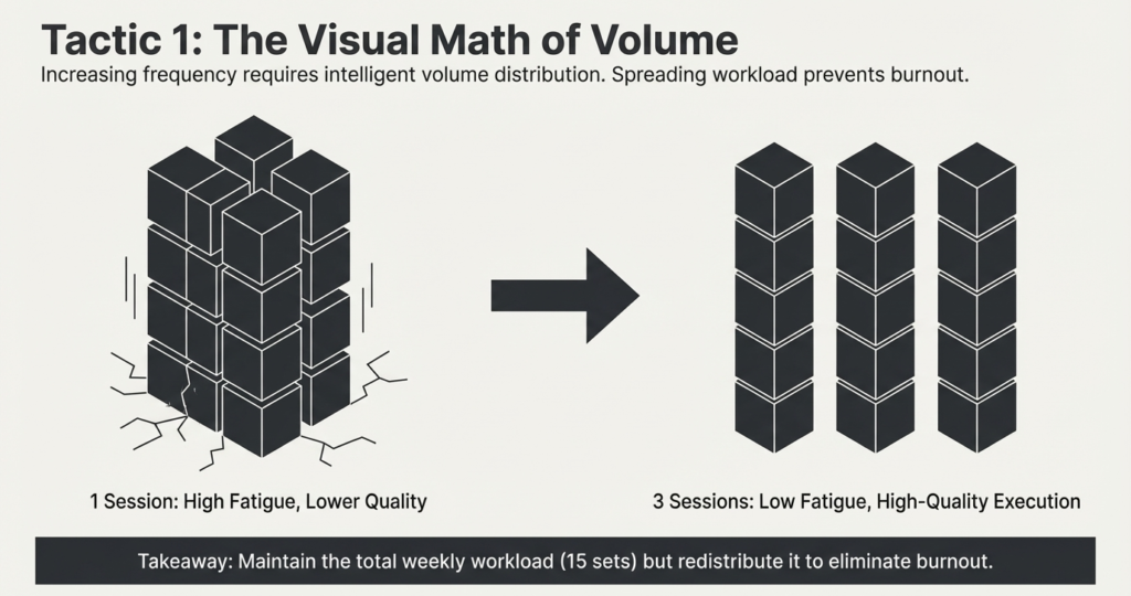 Comparison of high fatigue single session vs multiple low fatigue sessions