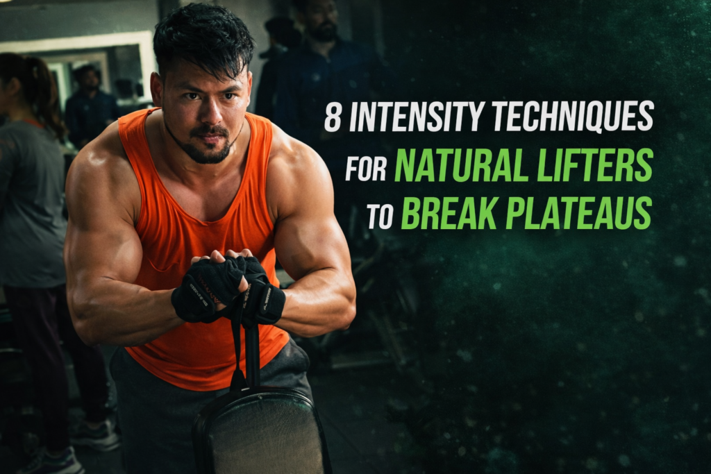 muscular natural lifter gym intensity training techniques breaking workout plateau