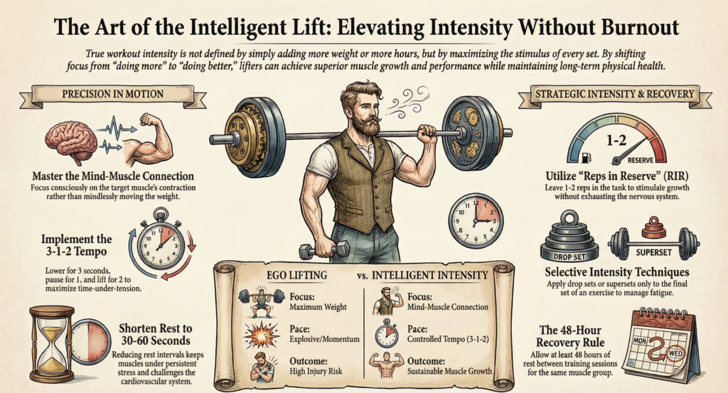infographic explaining smart workout intensity strategies