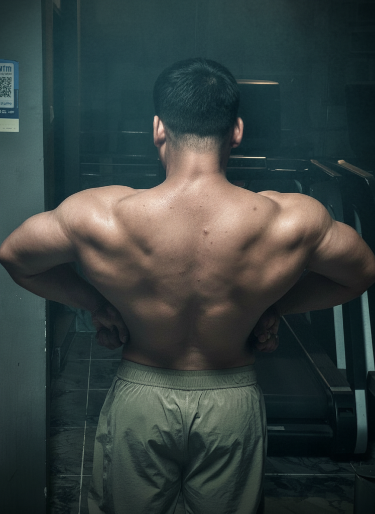 gearless physique, back lat spread