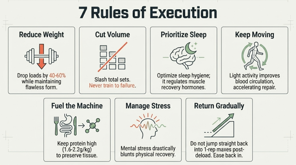 Best practices for executing a successful bodybuilding deload week
