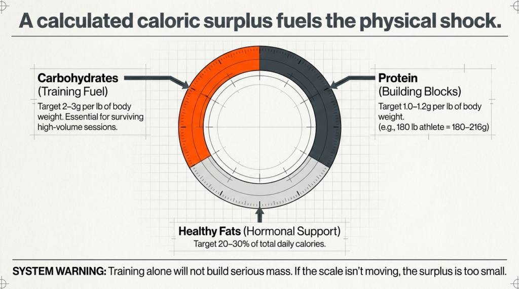 protein carbohydrates and healthy fats ratio for muscle growth